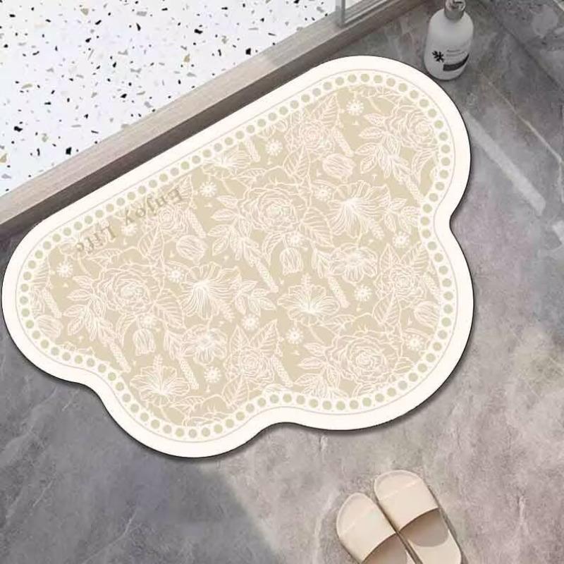 Diatom mud floor mat bathroom toilet toilet entry door water absorption quick drying non-slip foot pad entry door carpet