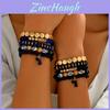 Crystal Beaded Bracelet Multilayer Stretch Cord For Women Spring