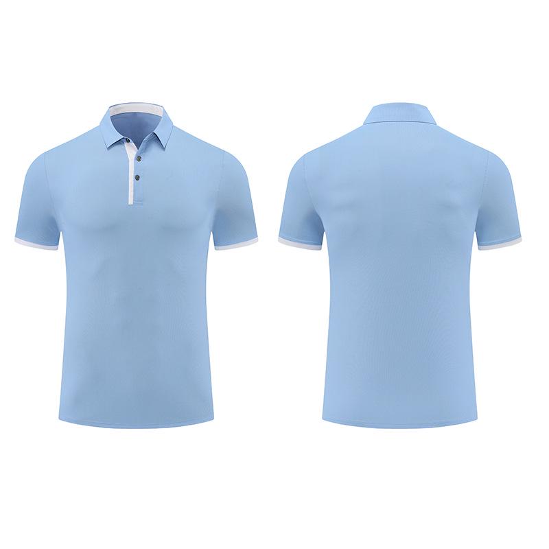 

Мужское и женское спортивное поло из быстросохнущего нейлона - Однотонное, Высококлассный деловой кэжуал, Дышащий ледяной шелк, Короткий рукав, Воротник с тесьмой S