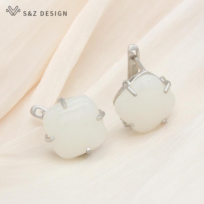 Mode Temperament Elegante Quadratische Stud Ohrringe Für Frauen Mädchen Hochzeit Schmuck Eardrop