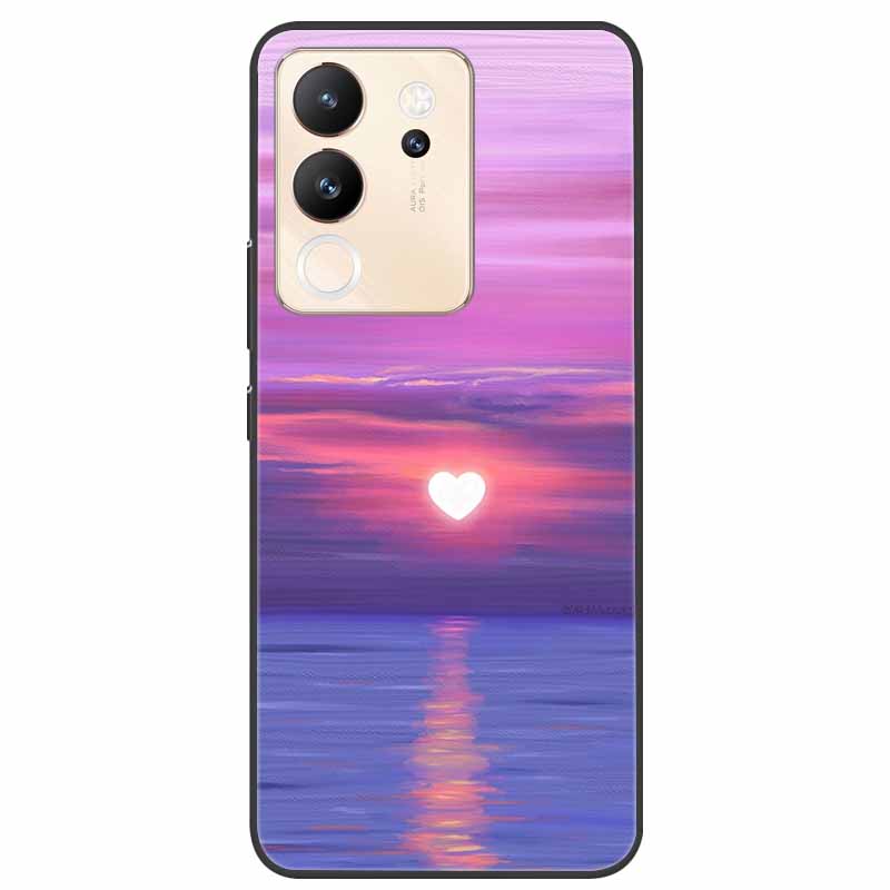 For Vivo V30 Lite Case 6.67'' Silicone Painted Soft TPU Protective Cover for Vivo V 30 Lite 5G Phone Cases V30Lite V2314 Cartoon