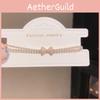 Elegantes Zirkon-Schmetterlings-Charme-Armband für Damen im Büro