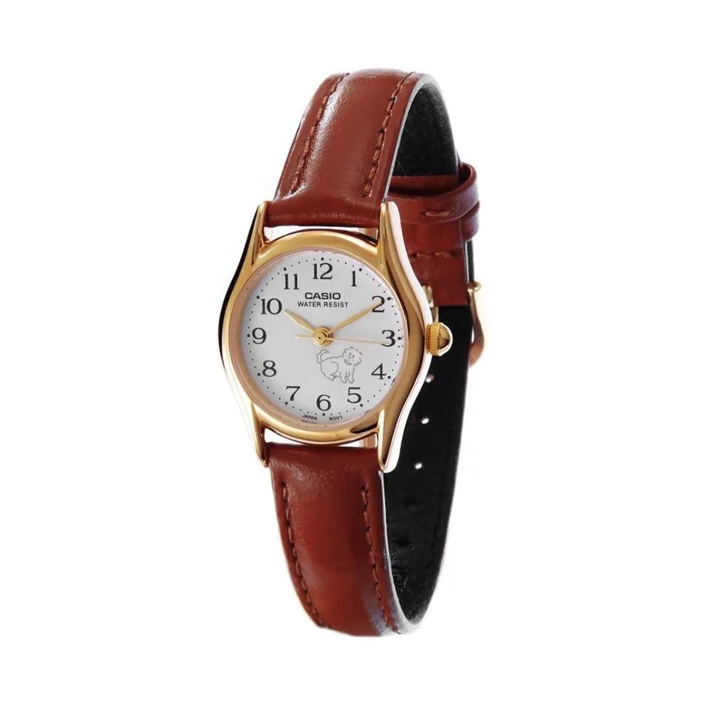 Cio Braun Brown Vintage College Entrance Exam Watch Leather Watch LTP-1094Q-7B7