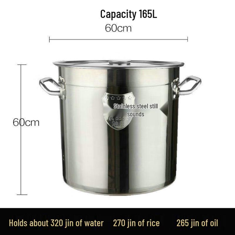 JPHZNB Stainless Steel Storage Bucket