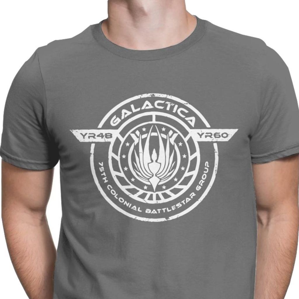 Men Galactica Bs 75 Battlestar Galactica TShirts Dwight The Office Bears Casual Tops T Shirt Adult Print TShirts Mens