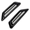 2pcs 3D Car Stickers DIY Creative Fake Air Vent Gills Design Hood Bonnet Door Decoration Exteral Off Road 4x4 Auto Accessories