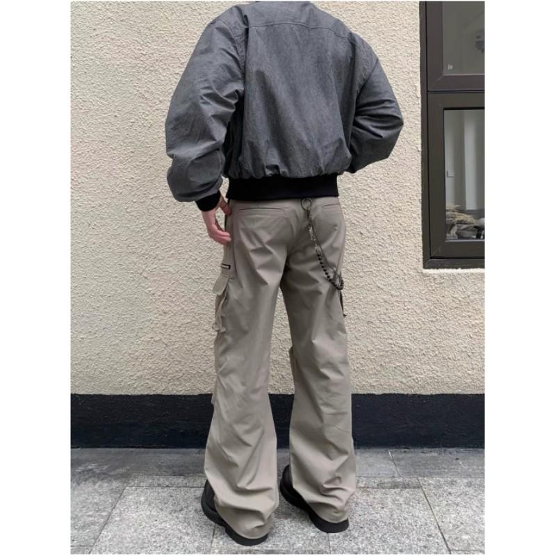 Men's Retro Loose Short Casual Baseball Clothing Long Sleeve Reversible Jacket