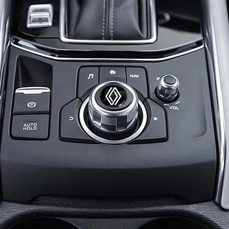2026 Heet Voor Renault Naafdoppen Nieuwe Auto Slot Sleutelgat Stickers Deurslot Bescherming Auto Stickers Voor Renault koleos duster megane logo's