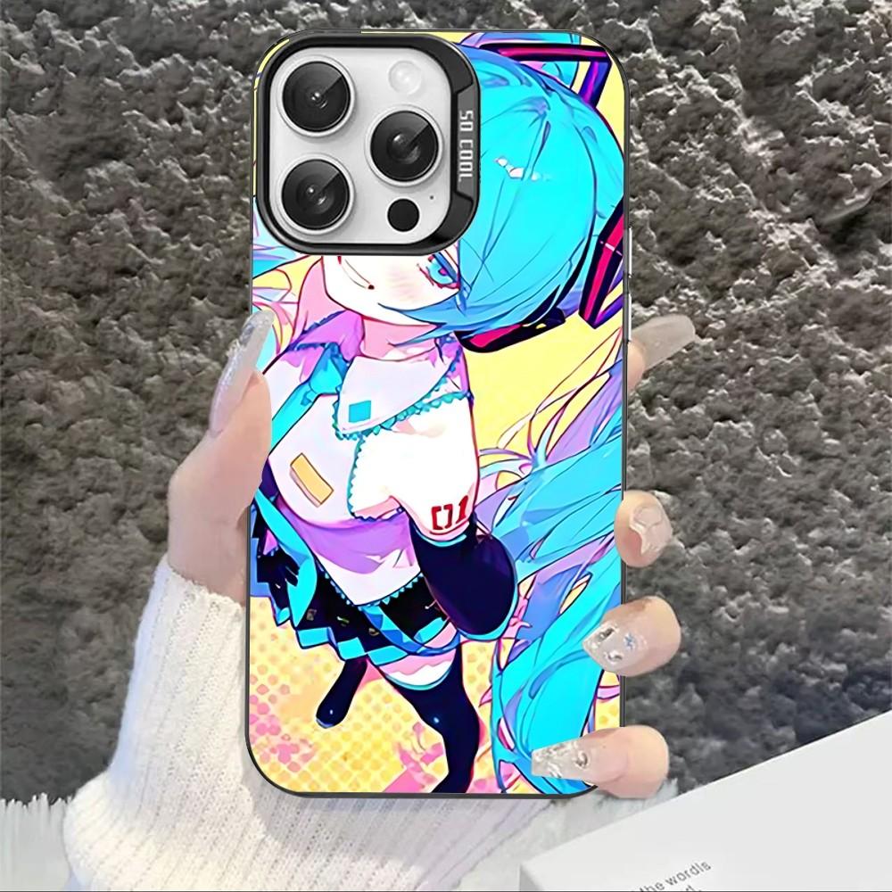 Cartoon Kawaii H-Hatsune Cute M-Miku Phone Case For IPhone 16 15 14 13 12 11 Pro Max X XR XSMAX 8 7 Matte Shockproof Back Cover