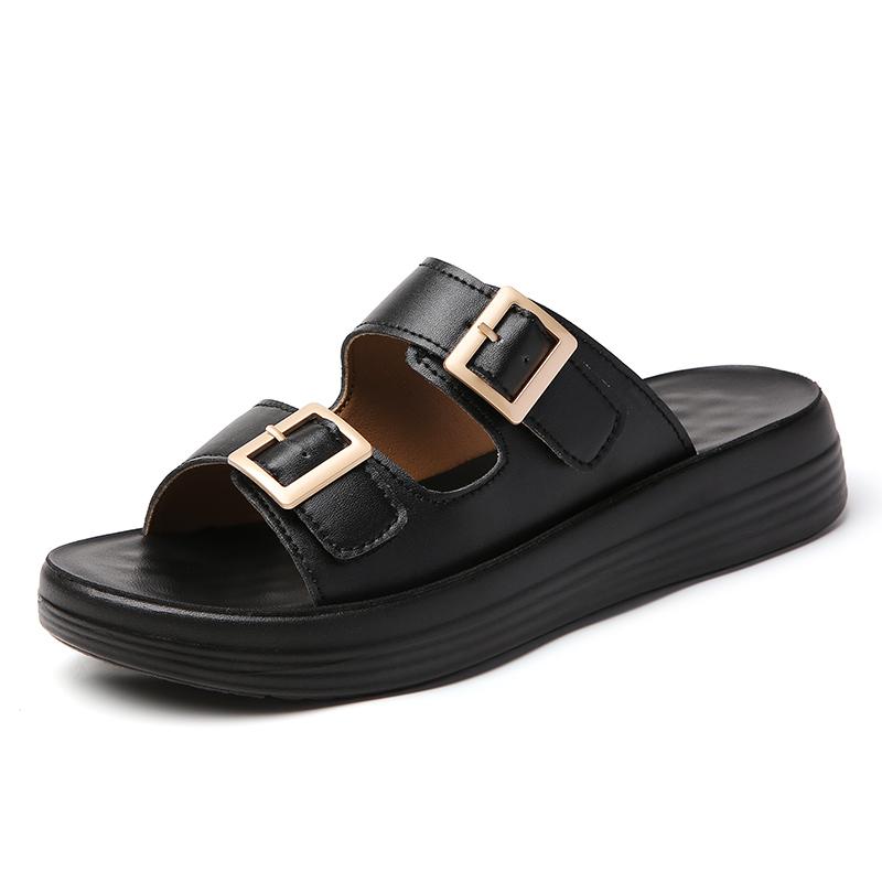 35-43 New Summer Casual Sandals for Women, Comfortable, Non-slip, Buckle, One-strap Sandals