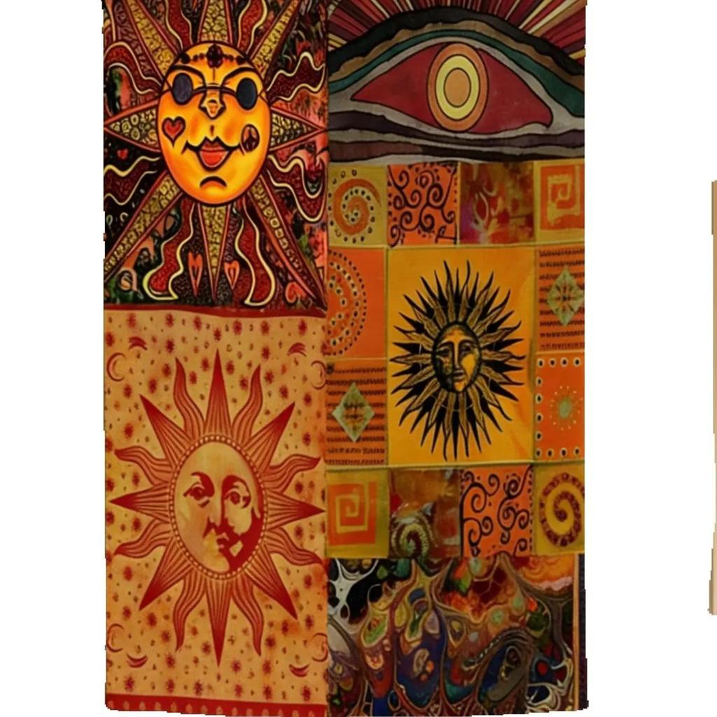 Bohemian Sun Tapestry Color Face Backdrop Home Party Bedroom Decoration Background Cloth Tapestry Perfect Art Gifts For Friends