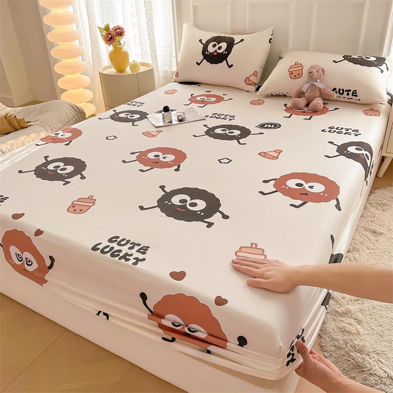 Einzelbettlaken aus reiner Baumwolle in Mutter- und Babyqualität, bedruckter kleiner, frischer Matratzenbezug für Einzel- und Doppelschlafsäle aus reiner Baumwolle