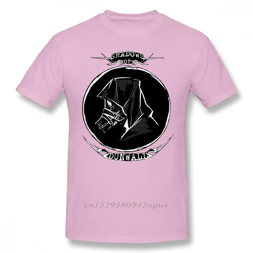 Dishonored T Shirt Black Shadows TShirt Short Sleeve Printed Tee Shirt Mens Cute Beach 100 Cotton Tshirt