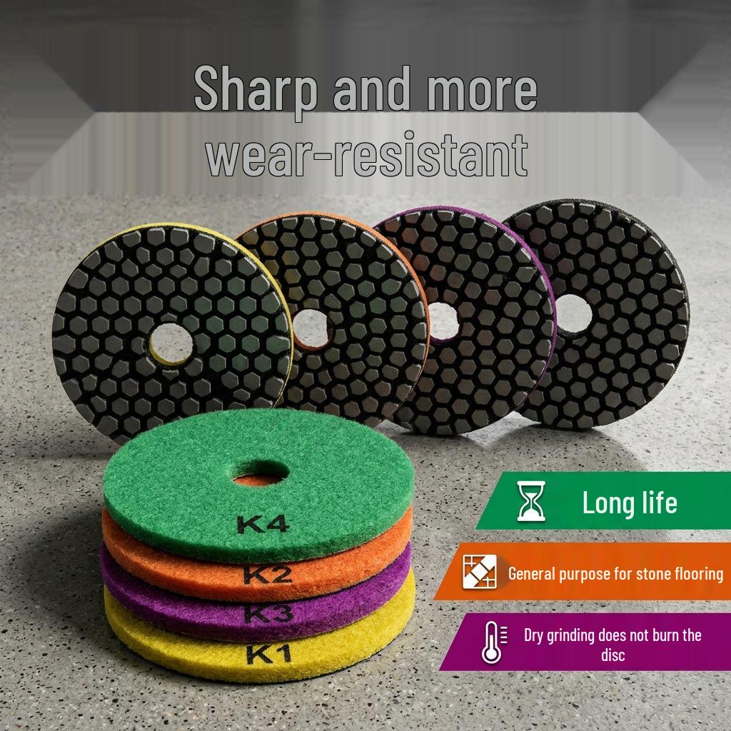 Stone Four-Step Dry Marble Polishing Pad for Walls