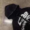 2026 Vintage Y2K Zip Hoodie Teens Loose Fit Letter Print Casual Streetwear