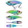 Colorful MetalvibMicro Bait Fishing Lure with Sequins Full Swim Layer Ice Fishing Lure Sinking Fake Bait for Angling