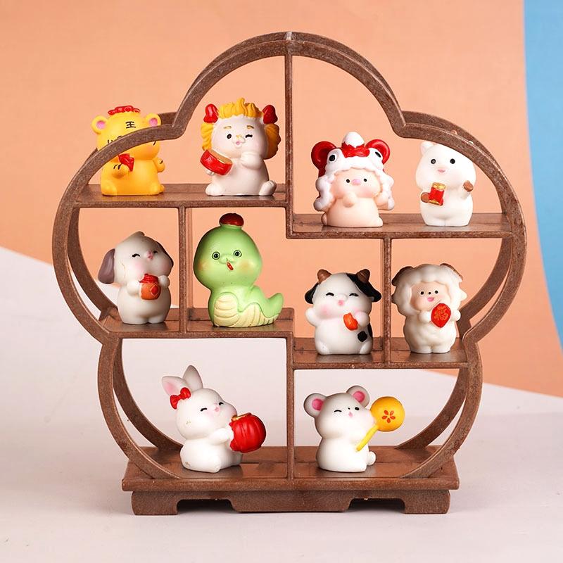 1:12 Dollhouse Miniature Bogu Empty Shelf Mini Display Stand Storage Rack Model Home Decor Toy Doll House Accessories