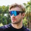 Neue Herren-Sportsonnenbrille Damen-Outdoor-Fahrradsonnenbrille Europäische und amerikanische Fahrrad-Windschutzbrille