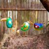 Glass Bird Garden Decor Painted Finish For Gift Giving And Home Decor