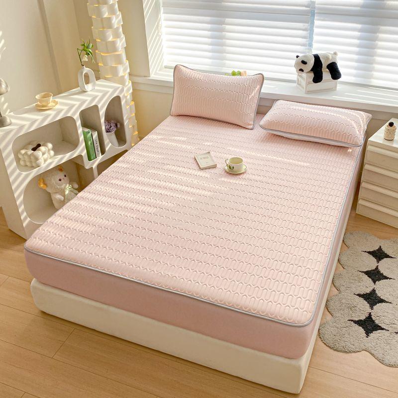 Nezha 2 bed cover latex mat three-piece set summer machine washable summer cooling mat air conditioning soft non-slip mat