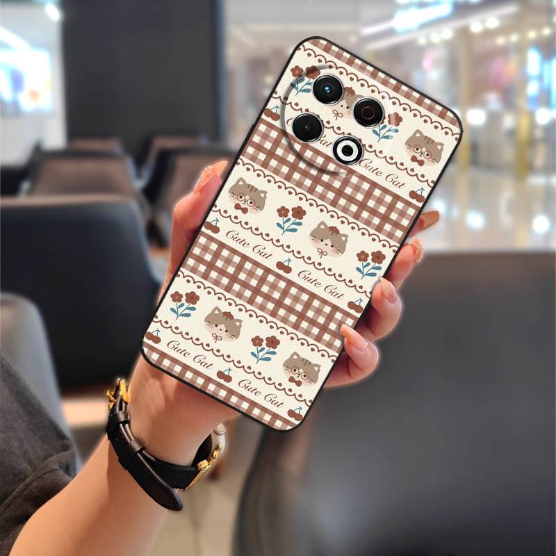 Protective Soft Case Phone Case For Tecno Spark30 Pro 4G/KL7 TPU Back Cover Animals Durable Anti-knock Full Wrap Cute