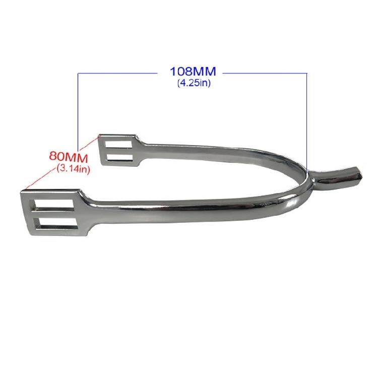 Traditional U Shape English Equestrians Spurs Light Weight Design With Zincs Alloy Construction For Horseback Training