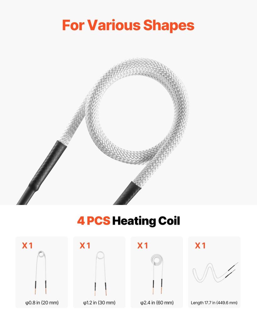 Induction Heater Bolt Removal, 1800W 230V Magnetic Induction Heater Kit, Handheld Nut Buster Tool, Mini Heating Machine for Rusty Screw Removing, Car