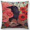 Dark Augury Bird Sofa Pillow Case Three Eyes Raven Steampunk Hummingbird Night Princess Lion Owl Cushion Cover