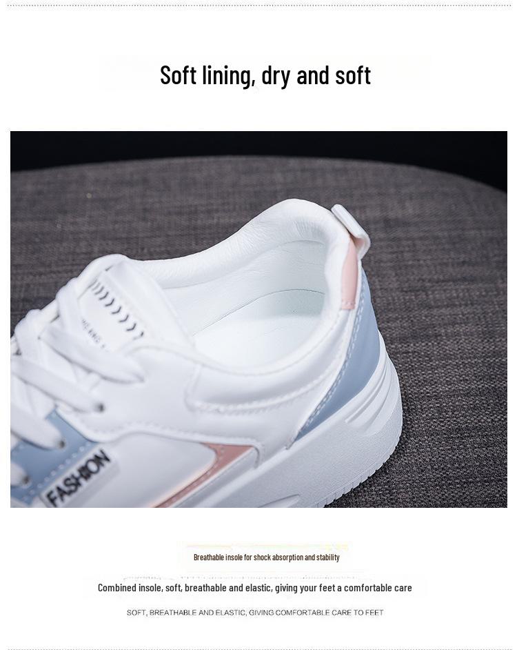 Жіноче дихаюче біле весняне взуття - легкі повсякденні кросівки для бігу QR-663