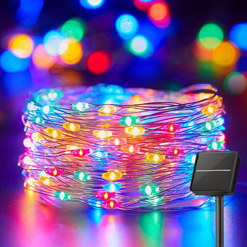 LED Solar Copper Wire Outdoor String Lights for Camping & Decoration