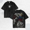 T-shirt Nera Oversize "Vintage Mecha" RX-78-2 di Mobile Suit Gundam | Maglietta Streetwear Unisex per Fan di Mecha Anime