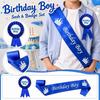 Happy Birthday Sash and Badge for Party Decoration and Costume