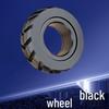 Stainless Steel EDC Decompression Toy Car Tire Mechanic Finger Ring