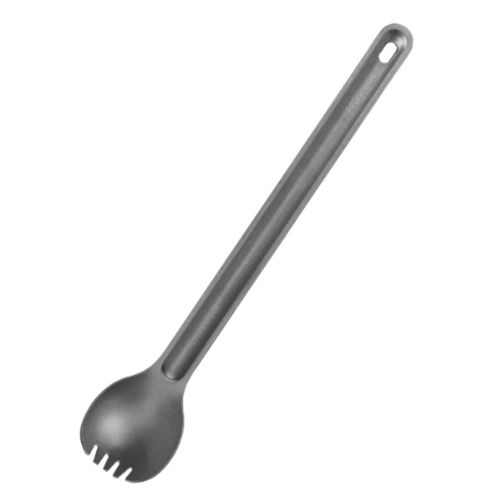 Long Handle Spoons Pointed Mixing Spoons Thickened Coffee Round Spoons for Camping Backpacking Picnics