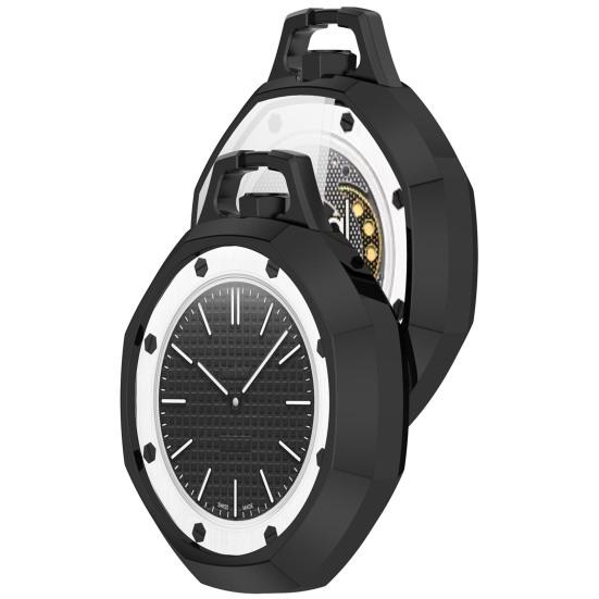Pocket Watch Protector, Tempered Glass Anti-Scratch Screen Protector, Crystal-Clear Screen Cover Protective Case for Royal Pop Watch