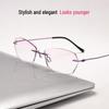 Diamond Cut Mixed Batch Anti-Blue Light Ultralight Rimless Reading Glasses for 100 Degrees Presbyopia