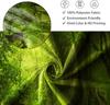 Renaiss 72x96 Inches Green Enchanted Forest Shower Curtain Tropical Old Tree Deep Jungle Rainforest Fantasy Nature Landscape Aes