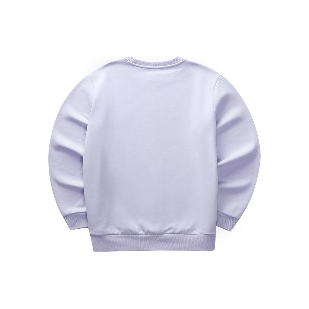 Skechers S-Color Solid Color Round Neck Pullover Knit Sweatshirt Unisex Sweatshirt Stone-Purple L323U181-00FW