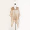 Gold Silver Shiny Silk Shawl Lace Tassel Fashion Hijab Fashion Evening Dress Scarf  Summer Wear