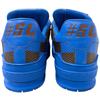 Excellent LOUIS VUITTON Low Cut Sneakers LV Trainer Line Damier Leather Mens 6 Used