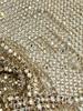 Heavy Process Crystal Decor Gold Stones for Party Dress Series, Embroidery Elastic net Lace, Super Top Quality Fabric For Party