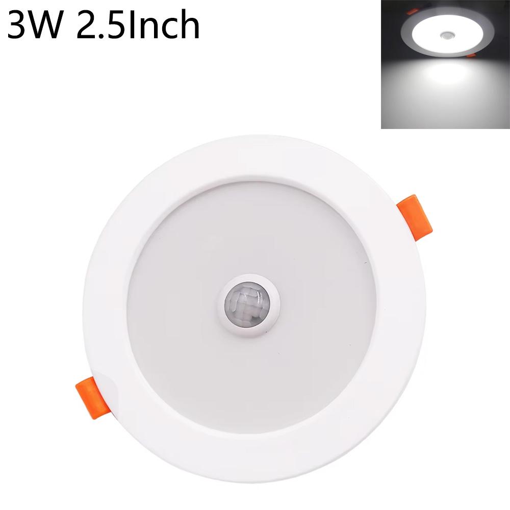 

PIR Motion Sensor LED Downlight 5W 7W 9W 220V Ceiling Light 2.5/3/4 Inch Round LED Panel Down Light Spotlight Lighting Generic Human Body Sensing