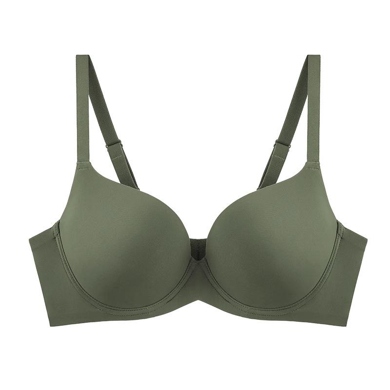 Dámská bezešvá letní tenká podprsenka s kosticemi, podprsenka plus size, sebraná, doplňující prsa, podprsenka proti povislým prsům