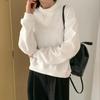 New ArrivalS Open Run Women S SweatShirt Ivory Half Polo Cubic Decoration