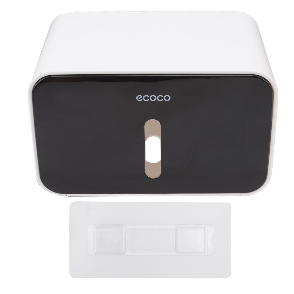 Waterproof Toilet Paper Roll Box Black and White Tissue Dispenser Toilet Paper Holder Home Supply