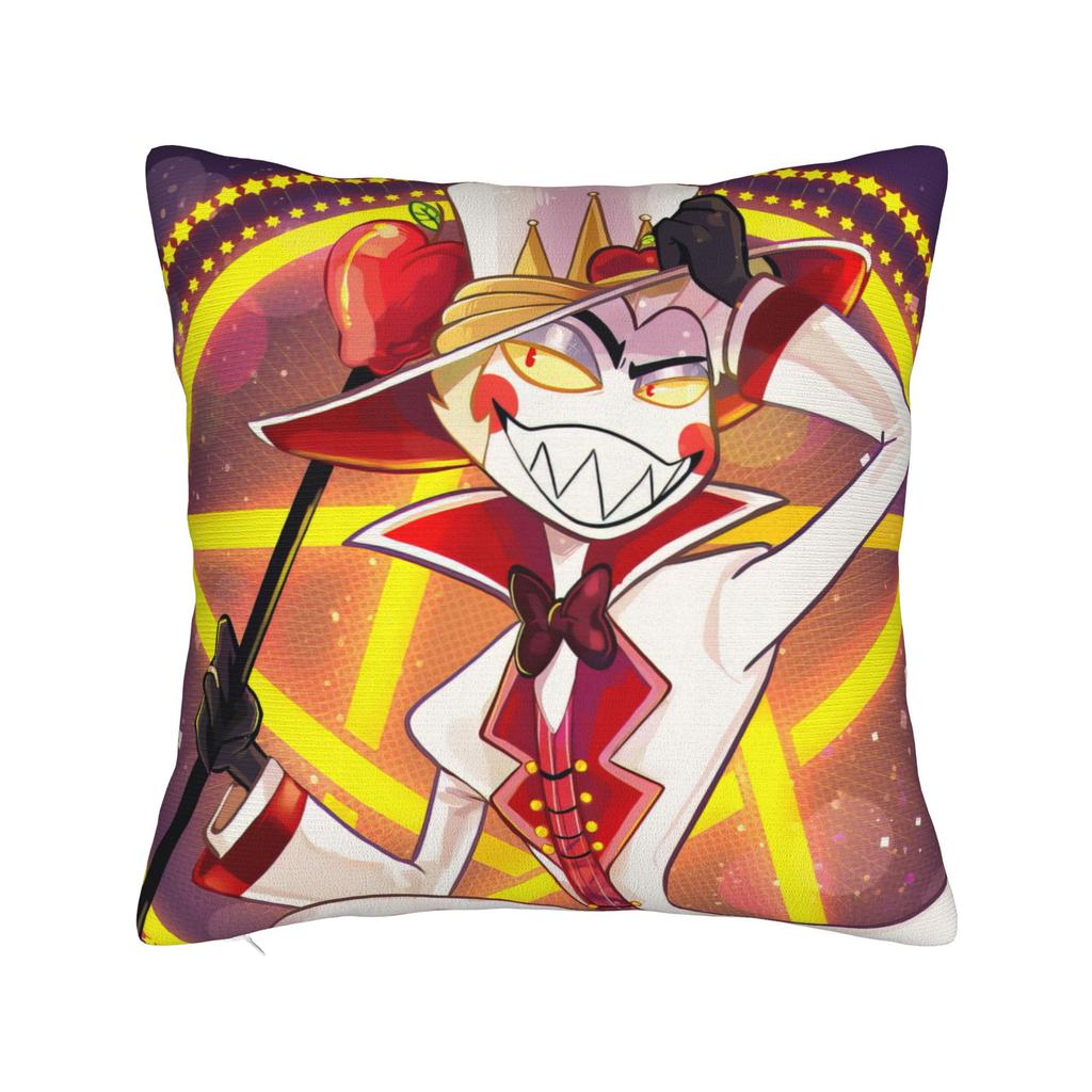 Lucifer Hazbins Hotels Pillowcase Soft Polyester Cushion Cover Gift  Pillow Case Cover Bedroom Square 40X40cm