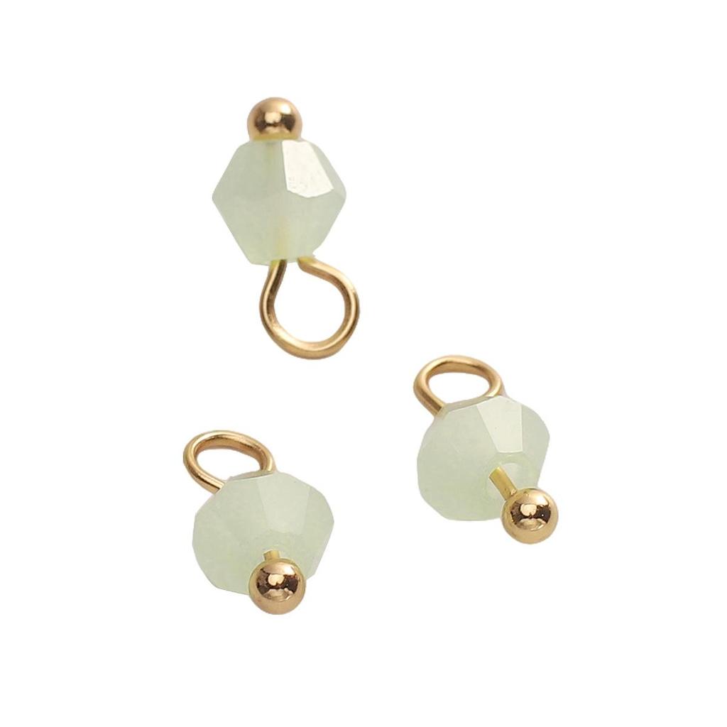 5 stk. Anheng med glassperler til halskjede, armbånd, øredobber, DIY smykkelaging