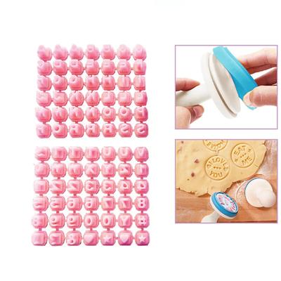 Number Letters Cookie Stamp Mold Fondant Cutter Cookie Diy Tool Cake Decorating Tools Pastry Baking Mould Set