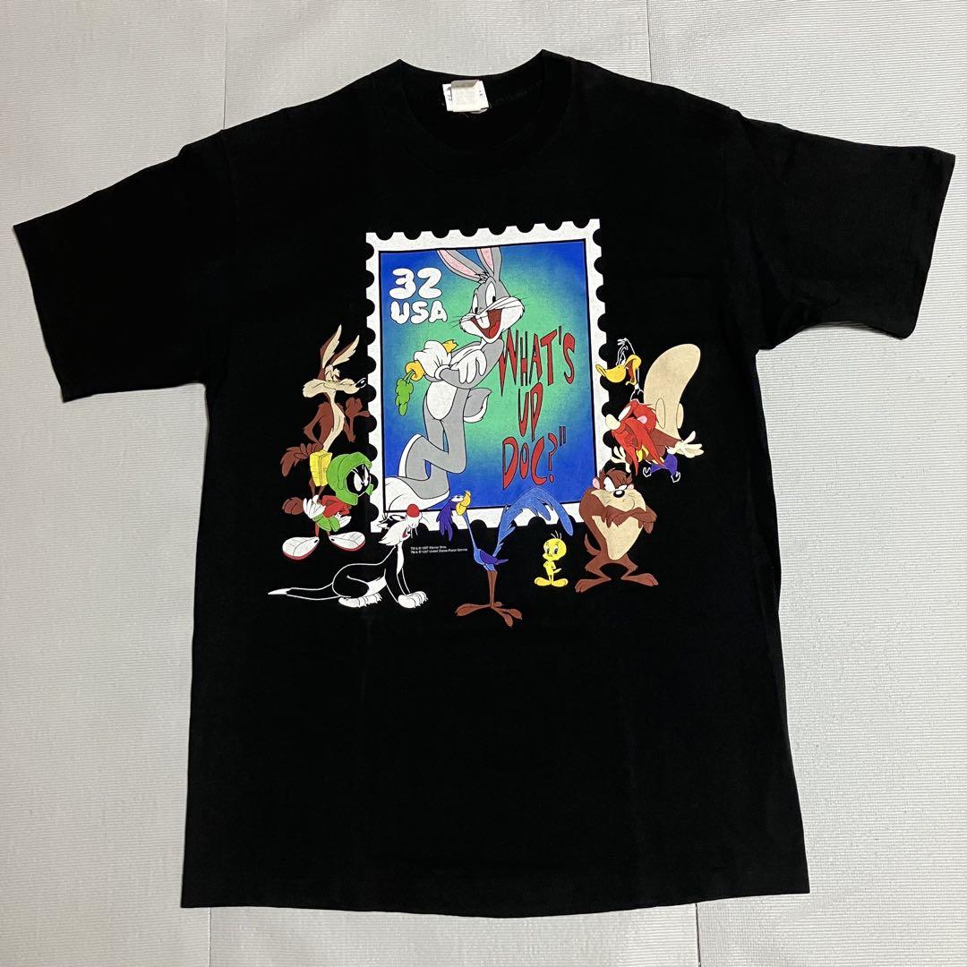 

[Б/У] Футболка Looney Tunes 90-х годов США «Марка с Багзом Банни 32 цента»
