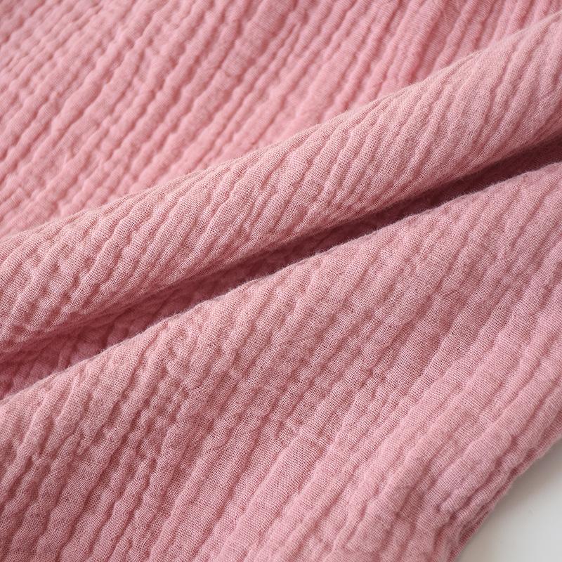 Summer Sleepshirts Comfortable Solid Color Cotton Gauze Long Skirt Home Nightgowns  Women's Round Neck Nightdress Thin Section
